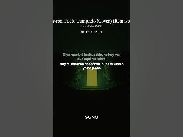 Video thumbnail for El Patrón  Pacto Cumplido Cover Remastered