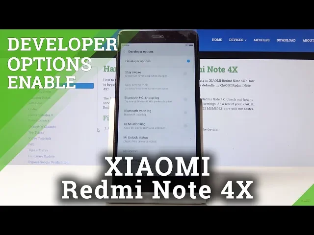 Video thumbnail for How to Activate Developer Options in XIAOMI Redmi Note 4X - OEM Unlock