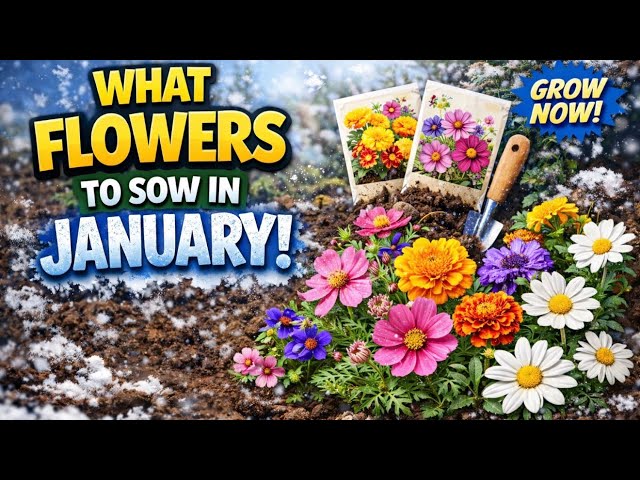 Video thumbnail for 🎥 ✅ 🌸 What Flowers to Sow in January ❄️ | Early Colour for Spring & Summer |