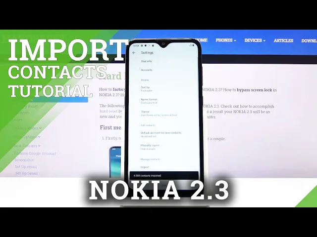 Video thumbnail for How to Import Contacts on NOKIA 2.3 - Transfer Numbers