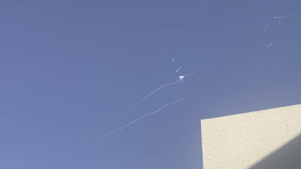 Video thumbnail for Qatar: Air defense systems in Qatar respond to Iran’s retaliatory missiles (2).