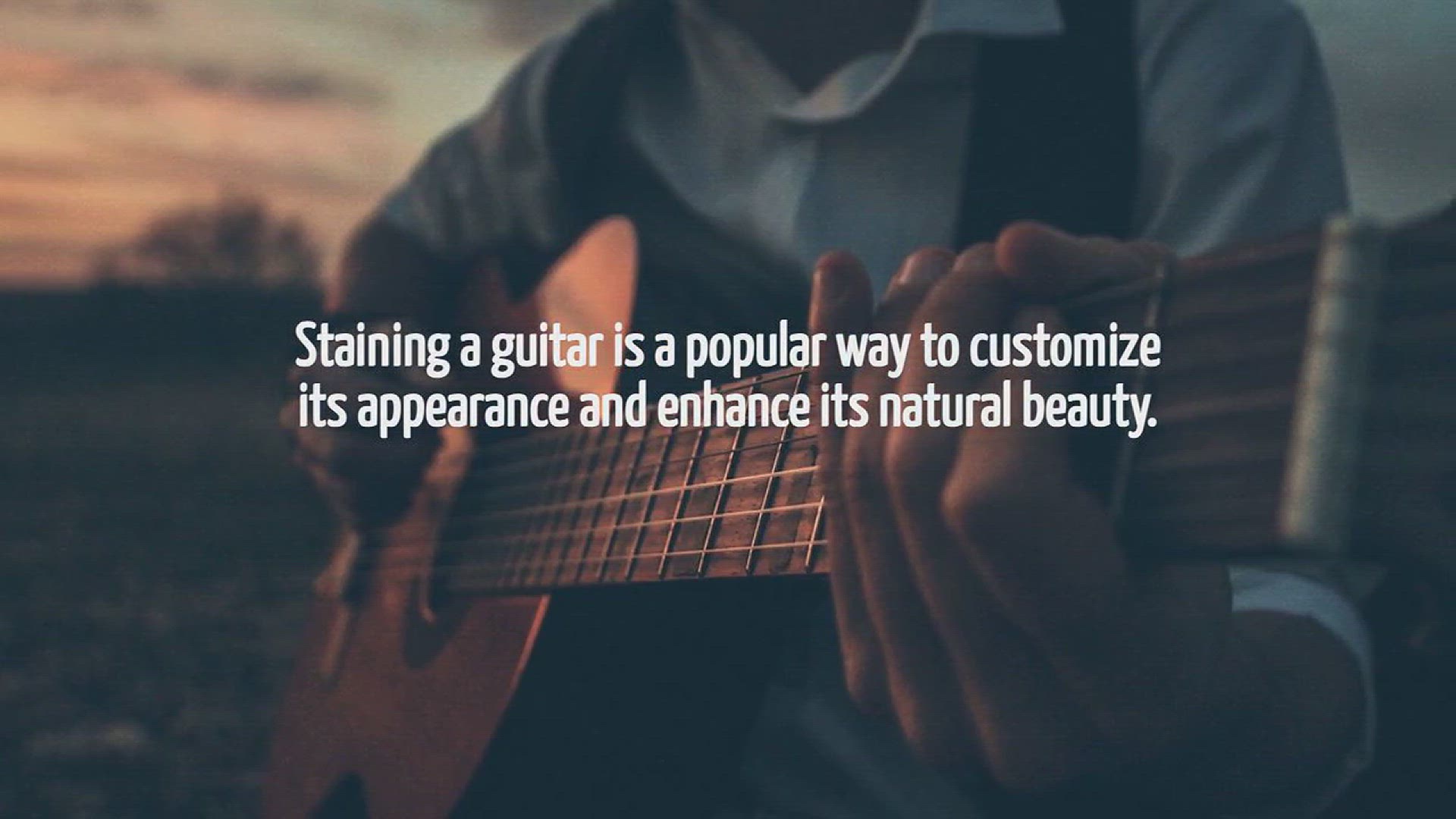 Video thumbnail for How To Stain Guitar