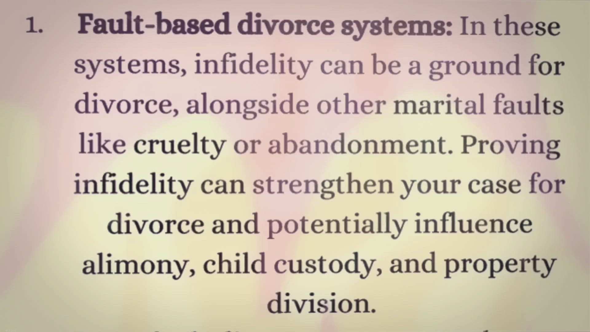 Video thumbnail for Can Infidelity Be Used In A Divorce