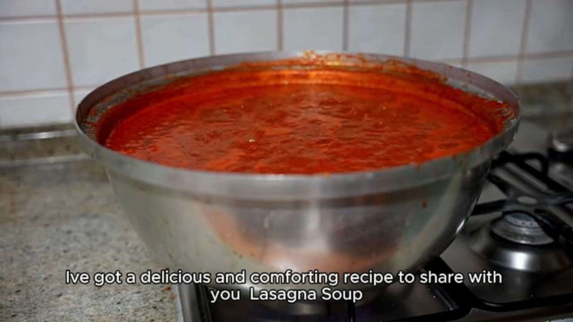 'Video thumbnail for Delicious lasagna soup recipe'
