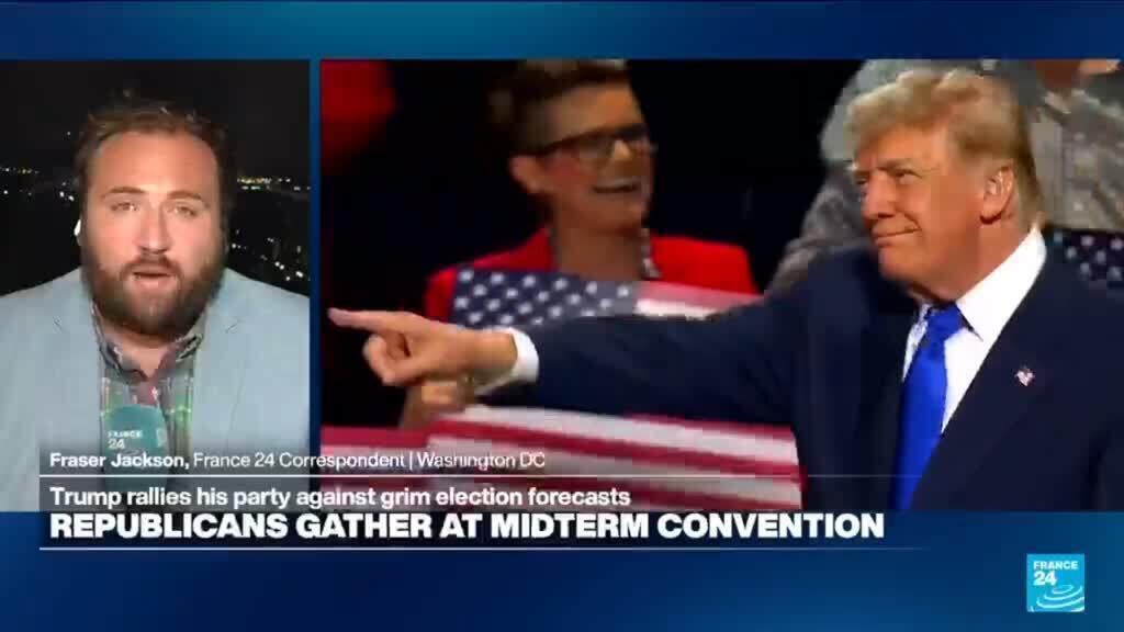 Video thumbnail for 'Trump can see the writing on the wall here': Republicans hold midterm convention