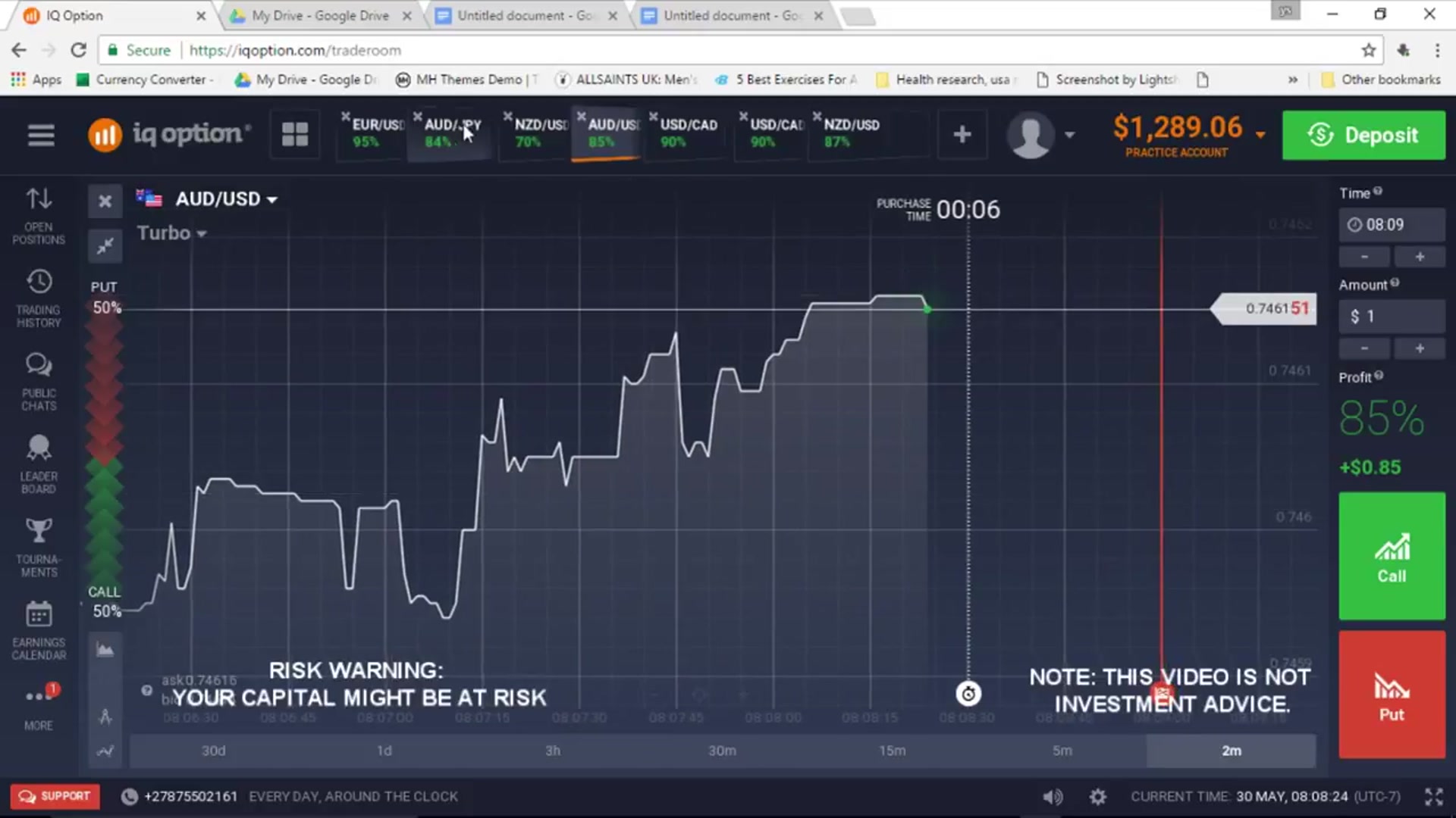 Video thumbnail for IQ Option Martingale Pattern Altered