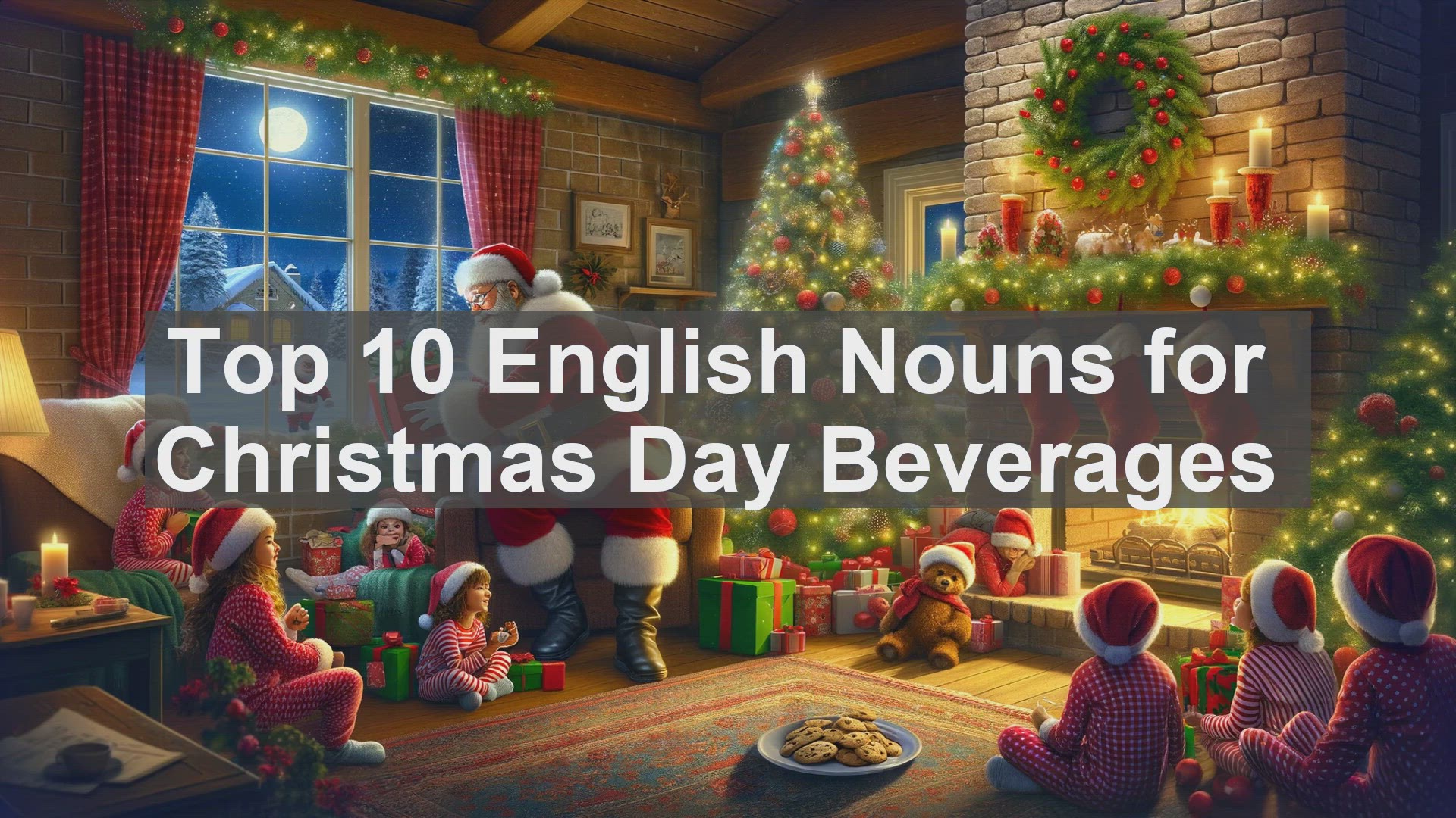 'Video thumbnail for Top 10 English Nouns for Christmas Day Beverages'