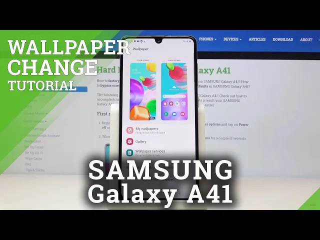 Video thumbnail for How to Change Wallpaper in SAMSUNG Galaxy A41 – Refresh Home Screen