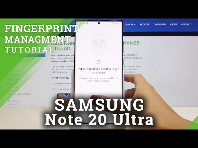 Video thumbnail for How to Add Fingerprint in SAMSUNG Galaxy Note 20 Ultra – Set Up Fingerprint Screen Lock