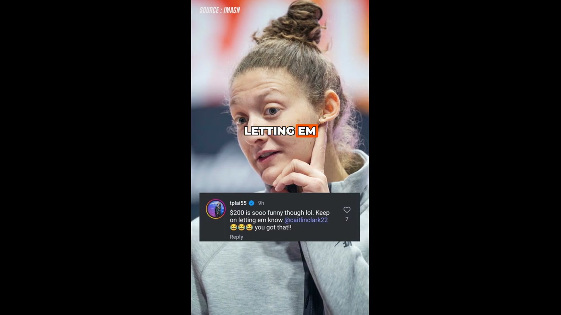 'Video thumbnail for Theresa Plaisance Mocks Caitlin Clark’s $200 WNBA Fine'