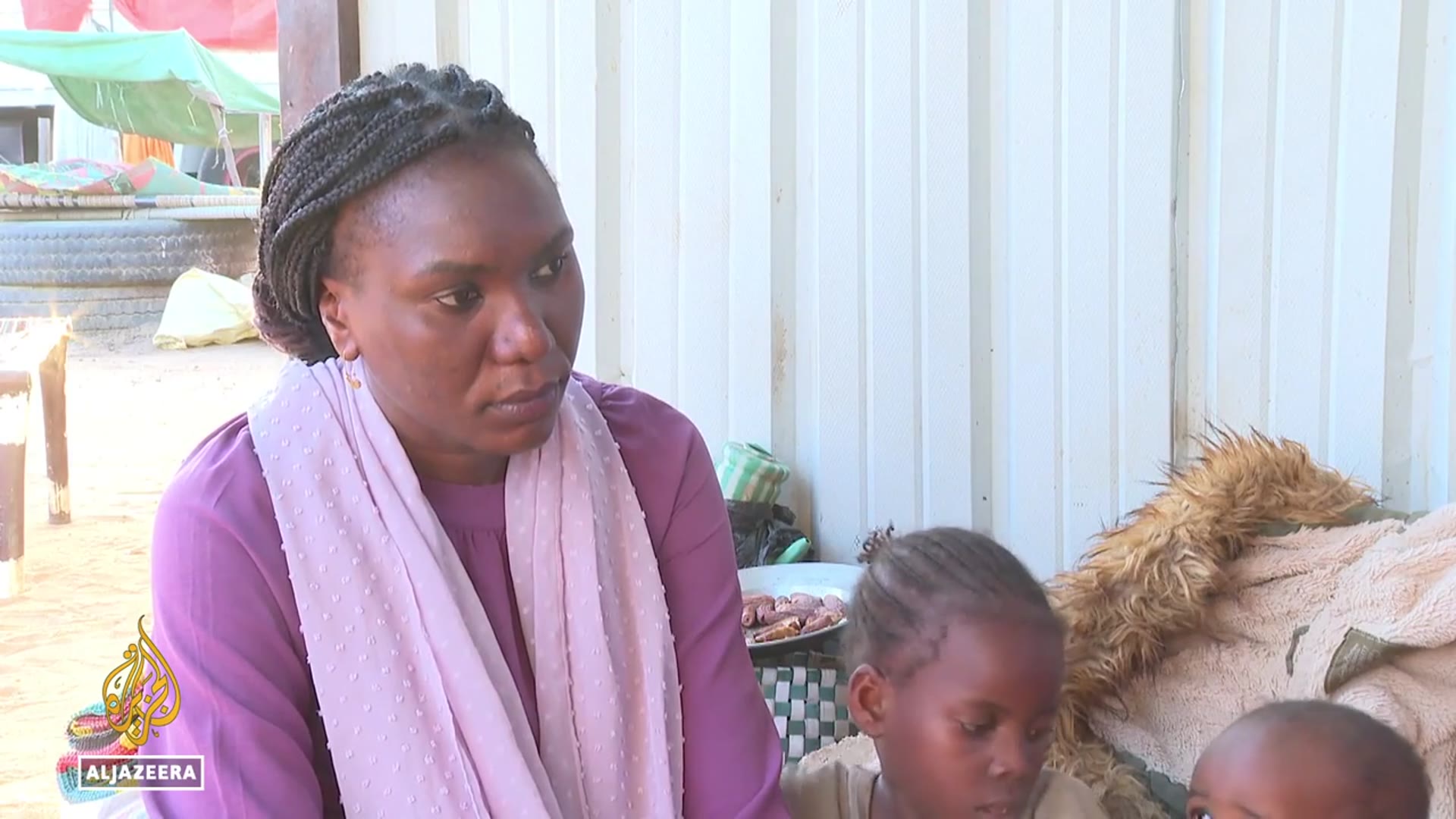 'Video thumbnail for Survivors fleeing Sudan’s el-Fasher recount terror, bodies in streets'