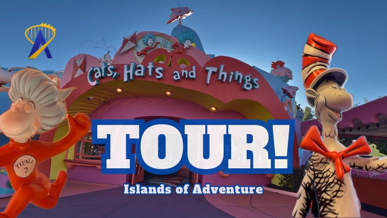 Video thumbnail for Cats, Hats and Things Tour from Seuss Landing at Islands of Adventure