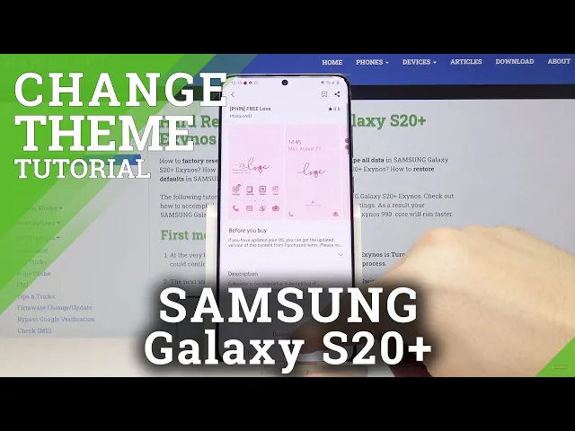 Video thumbnail for How to Use Galaxy Themes on SAMSUNG Galaxy S20+ - Change Theme
