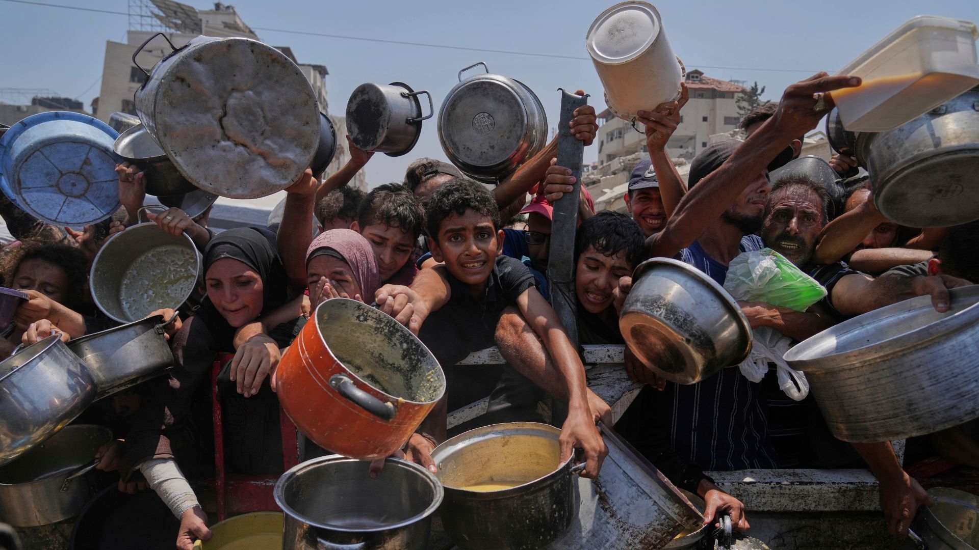 'Video thumbnail for Israeli strikes kill 63 in Gaza despite ‘pauses’, as hunger crisis deepens'