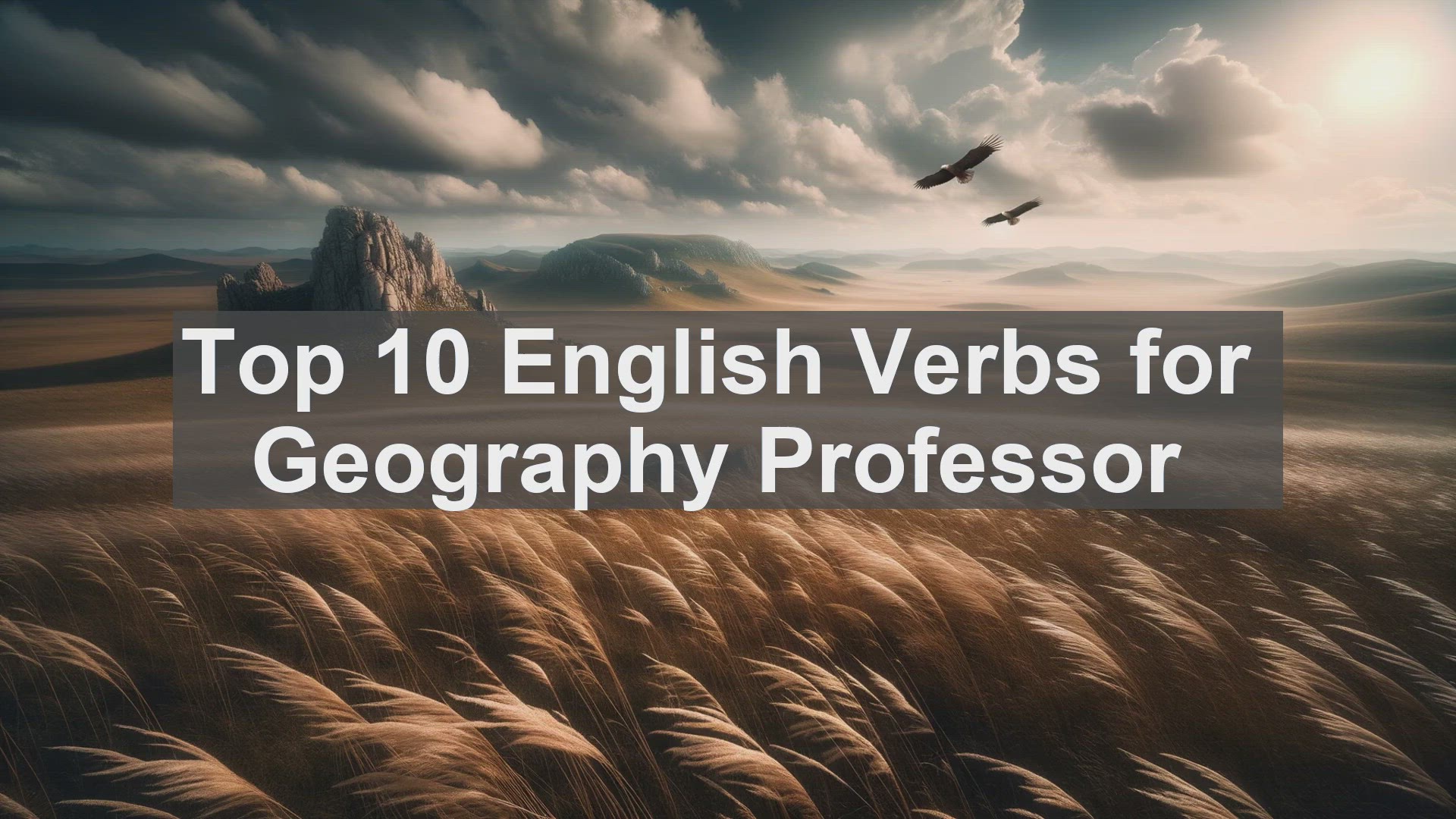 'Video thumbnail for Top 10 English Verbs for Geography Professor'