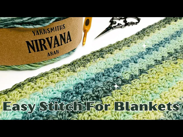 Video thumbnail for You Won't Believe How Easy This Crochet Stitch is for Blankets