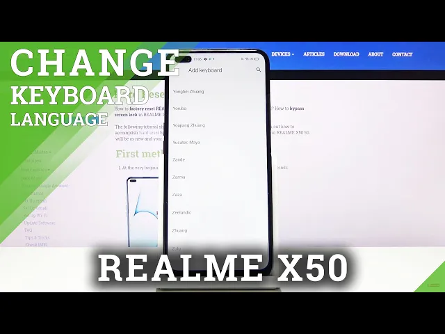 Video thumbnail for How to Change Keyboard Language in REALME X50 5G – Keyboard Settings