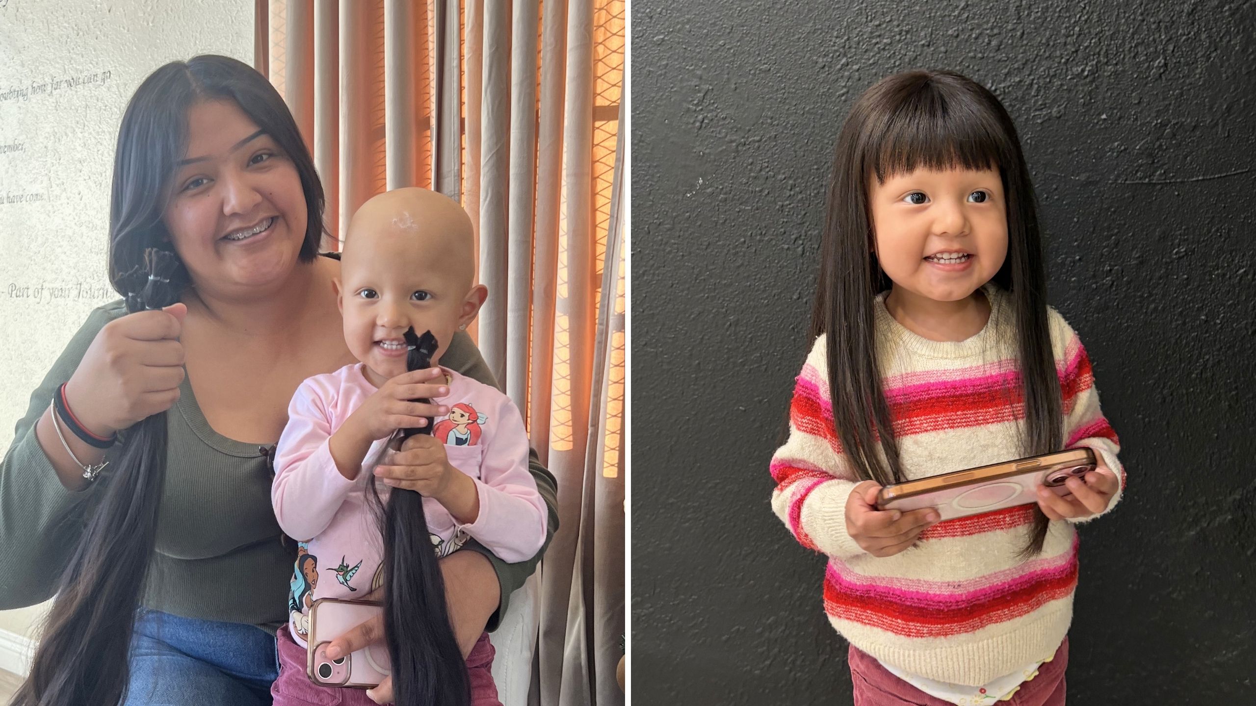 Video thumbnail for Mom Donates Hair To Make Wig For Daughter With Alopecia
