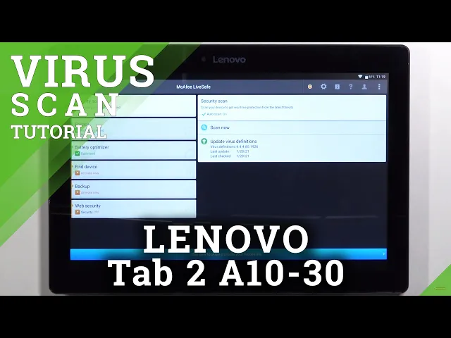 Video thumbnail for How to Virus Scan on LENOVO Tab 2 A10-30 – Security Scanning