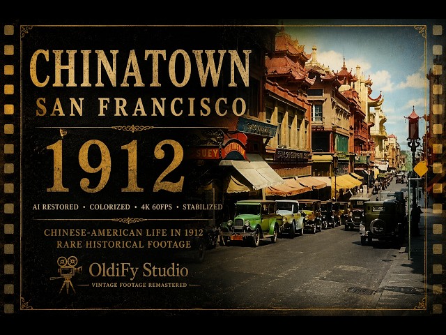 Video thumbnail for San Francisco Chinatown 1912 in Color | Rare Historical Footage Restored [4K 60FPS]
