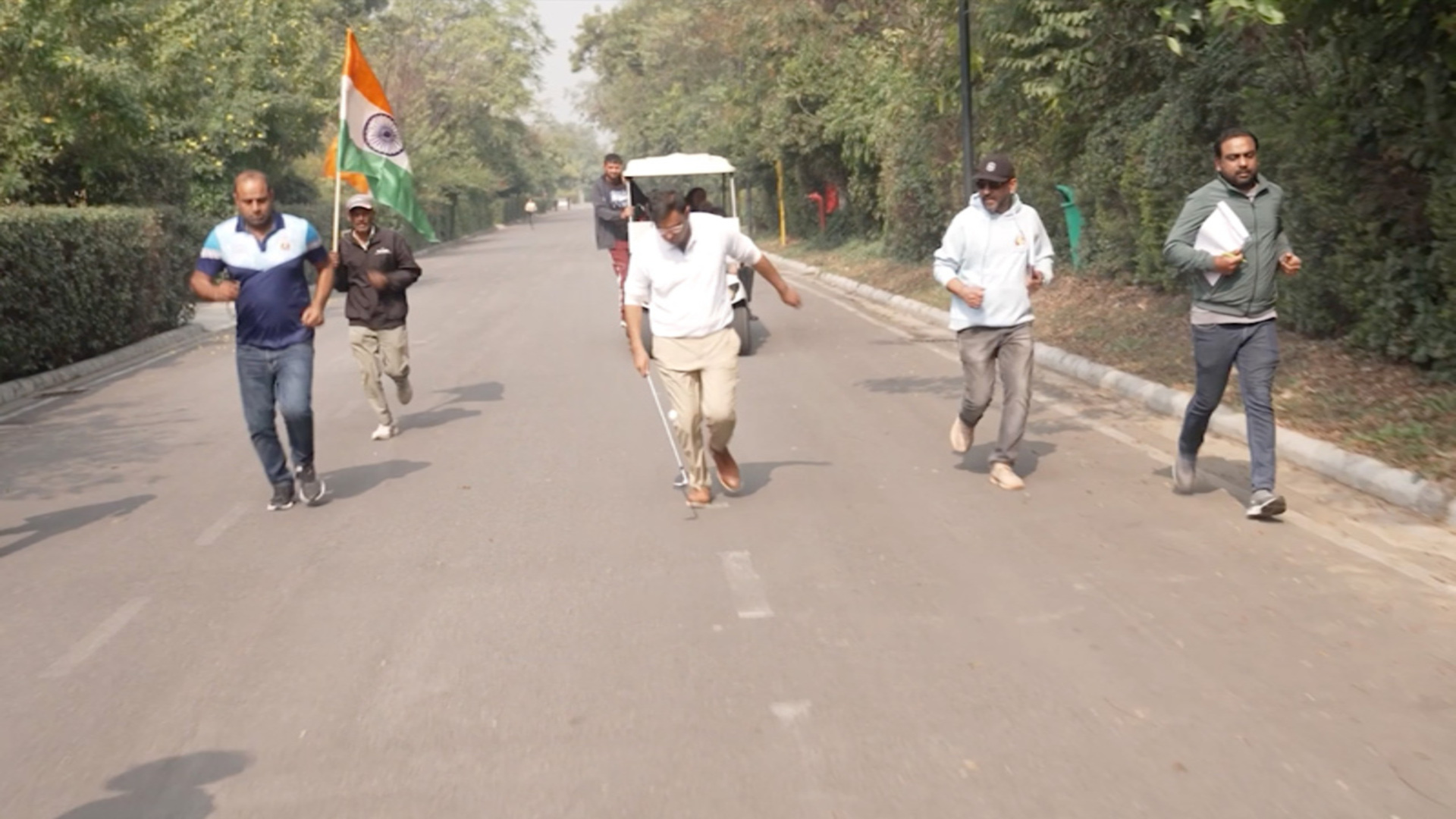 Video thumbnail for Fastest 400m controlling a golf ball on a golf club  2 minute 31.34 seconds by Anup Singh