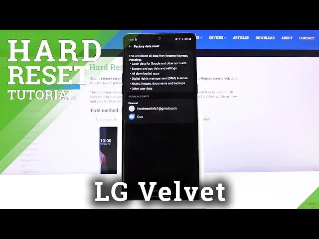 Video thumbnail for Hard Reset on LG Velvet – Bring Back Default Settings / Delete Data