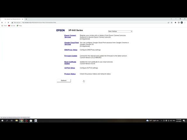 Video thumbnail for How to Check All Network info on Epson XP 640 series / Check all network info on Epson XP 640