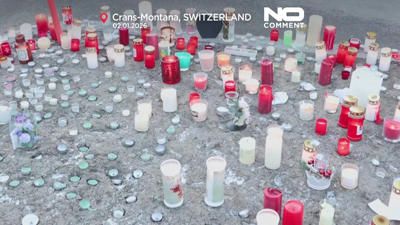 Video thumbnail for Swiss authorities work to identify victims of deadly New Year's fire at Le Constellation