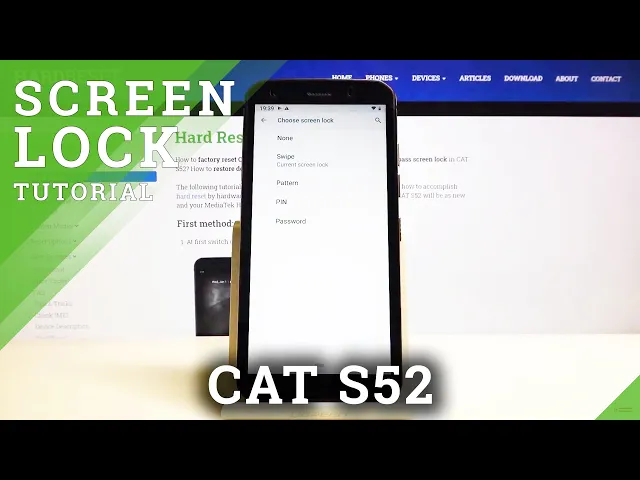 Video thumbnail for How to Change Lock Method in CAT S52 - PIN, PATTERN or PASSWORD