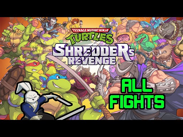Video thumbnail for TMNT: SHREDDER'S REVENGE (ALL FIGHTS) (USAGI YOJIMBO)