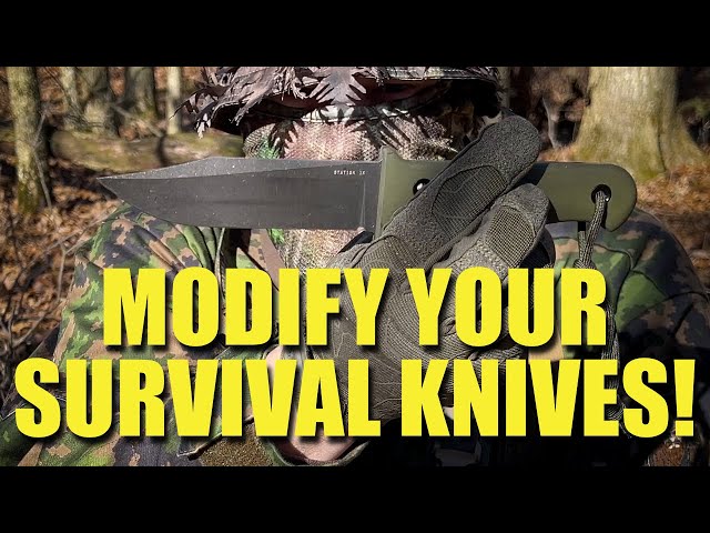 Video thumbnail for Bushcraft and Survival Knife Modification Guide | Upgrades, and DIY Tips