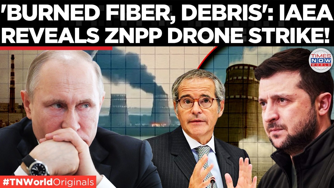 Video thumbnail for '... Next to Reactor Unit 6': IAEA Reveals Impact of Drone Strike on ZNNP's Turbine Hall