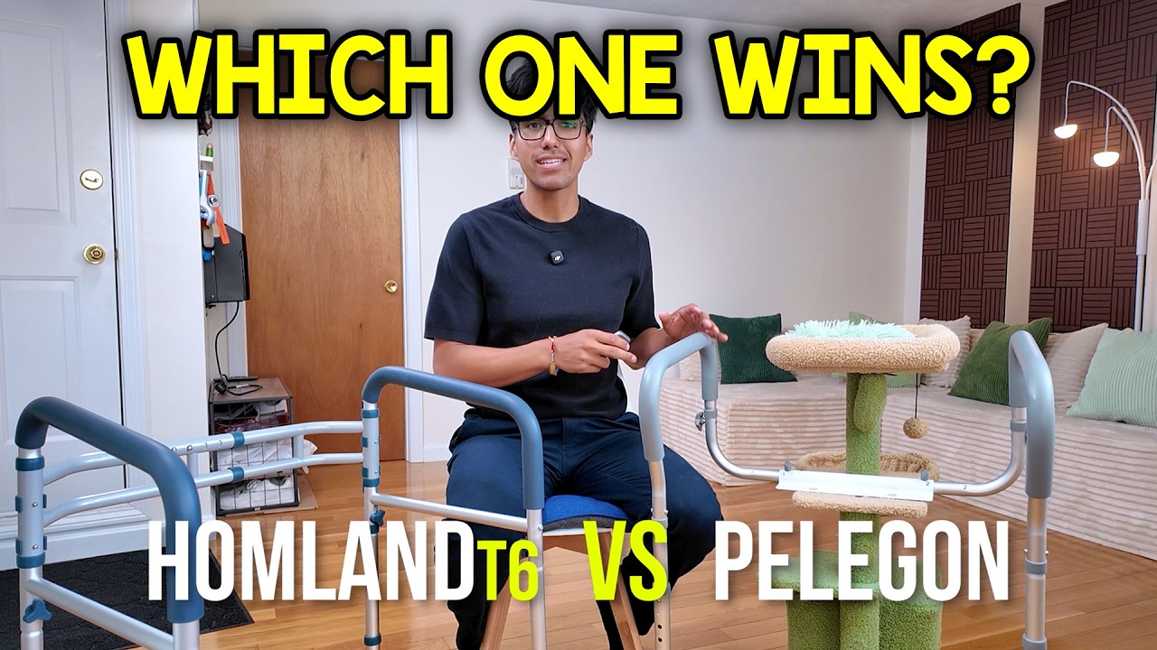 Video thumbnail for HOMLAND T6 vs PELEGON Toilet Safety Rails (Which Is Better?)