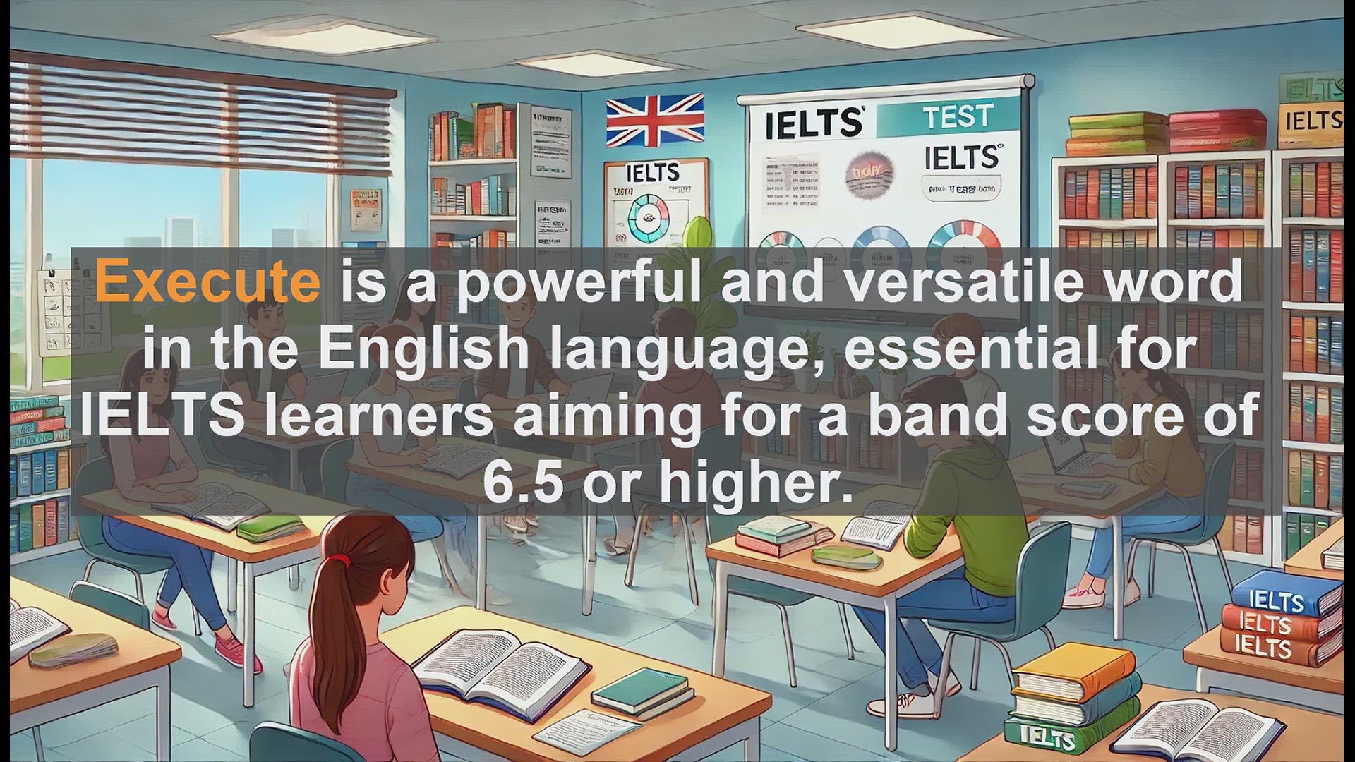 'Video thumbnail for 2500 Must Know IELTS 6.5 Vocabulary - Mastering 'Execute': Boost Your IELTS Score with This Versatile Word'