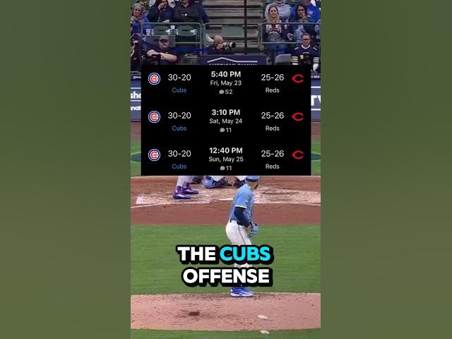 Video thumbnail for Cubs are going to MASH at Great American Ballpark #chicagocubs #cubs #mlbb #mlb #mlbbcreatorcamp