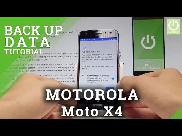 Video thumbnail for How to Back Up Data in MOTOROLA Moto X4 - Google Backup |HardReset.Info