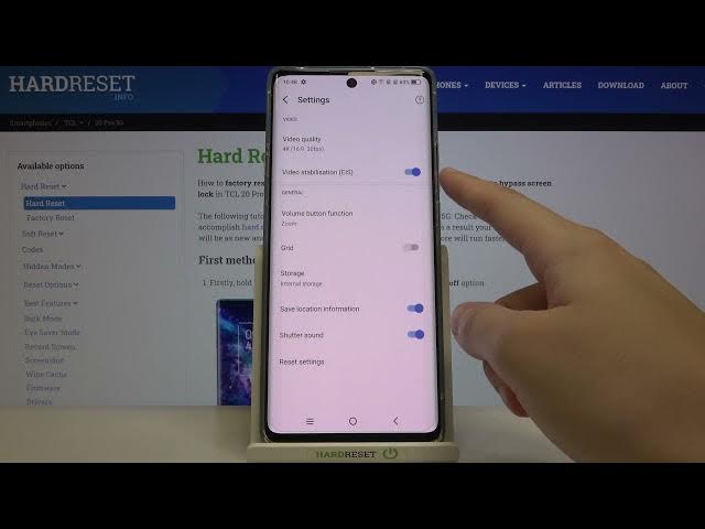 Video thumbnail for How to Activate Image Stabilization in TCL 20 Pro 5G – Set Optical Balance