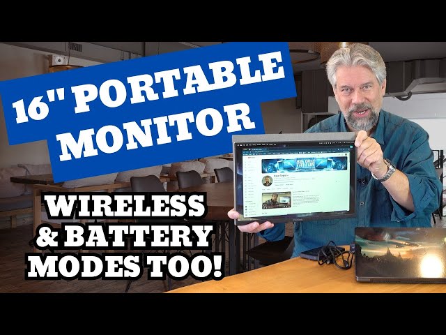 Video thumbnail for An Extra Screen Anywhere with the ViewSonic VG1656N 16-Inch Portable Monitor