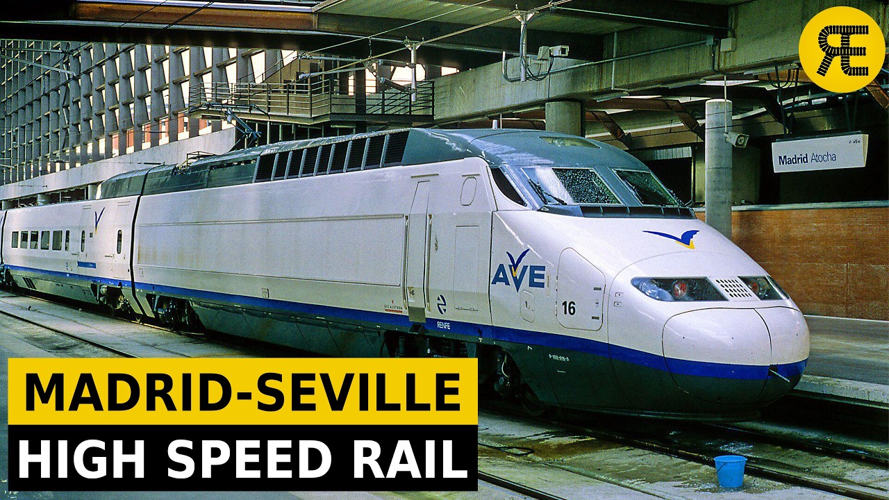Video thumbnail for How Spain Built Its First High-Speed Railway | Madrid–Seville AVE
