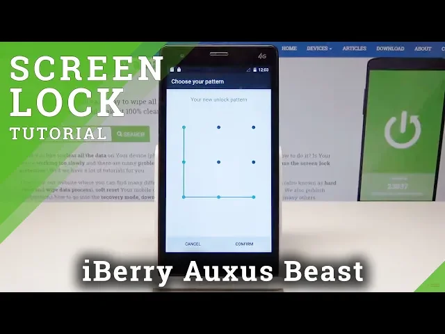 Video thumbnail for How to Add Screen Lock in iBerry Auxus Beast - Set Up Password & Pattern