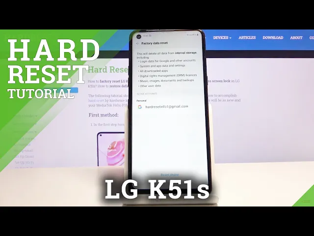 Video thumbnail for How to Factory Reset LG K51s – Wipe Data by Reset Settings
