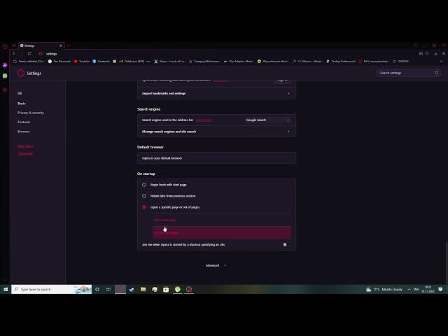 Video thumbnail for How To Set Starter Page On Opera GX