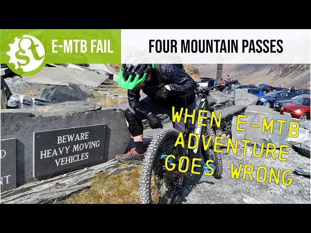 Video thumbnail for e-MTB FAIL | Four Mountain Passes On eBikes - A story of suffering