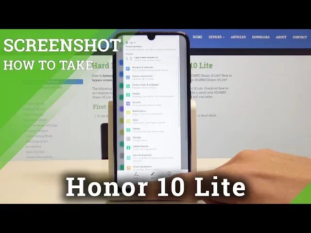 Video thumbnail for How to Take Screenshot in Honor 10 Lite - Save Display / Edit Screenshot