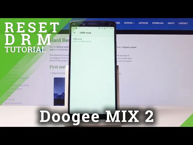 Video thumbnail for How to Reset DRM in Doogee MIX 2 - Wipe All Licenses