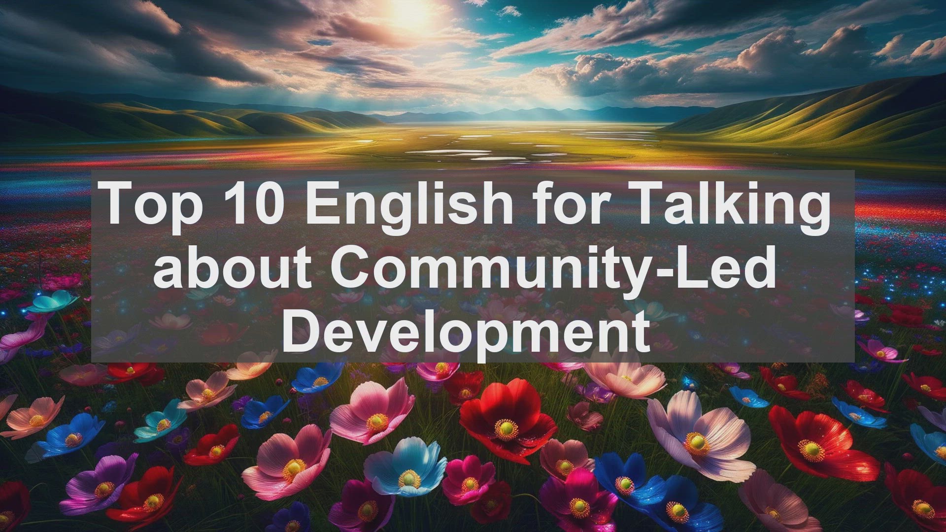 'Video thumbnail for Top 10 English for Talking about CommunityLed Development'