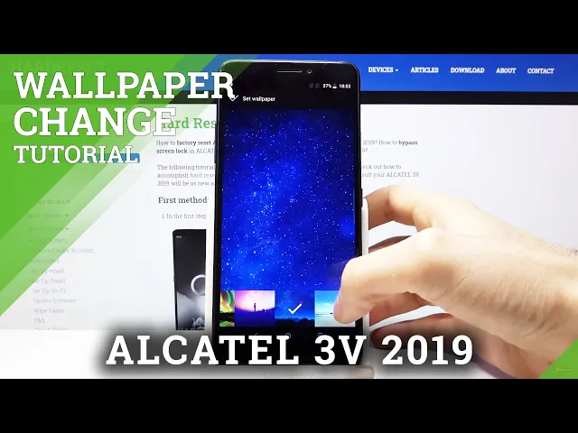 Video thumbnail for How to Change Wallpaper in ALCATEL 3V 2019 – Refresh Display Look