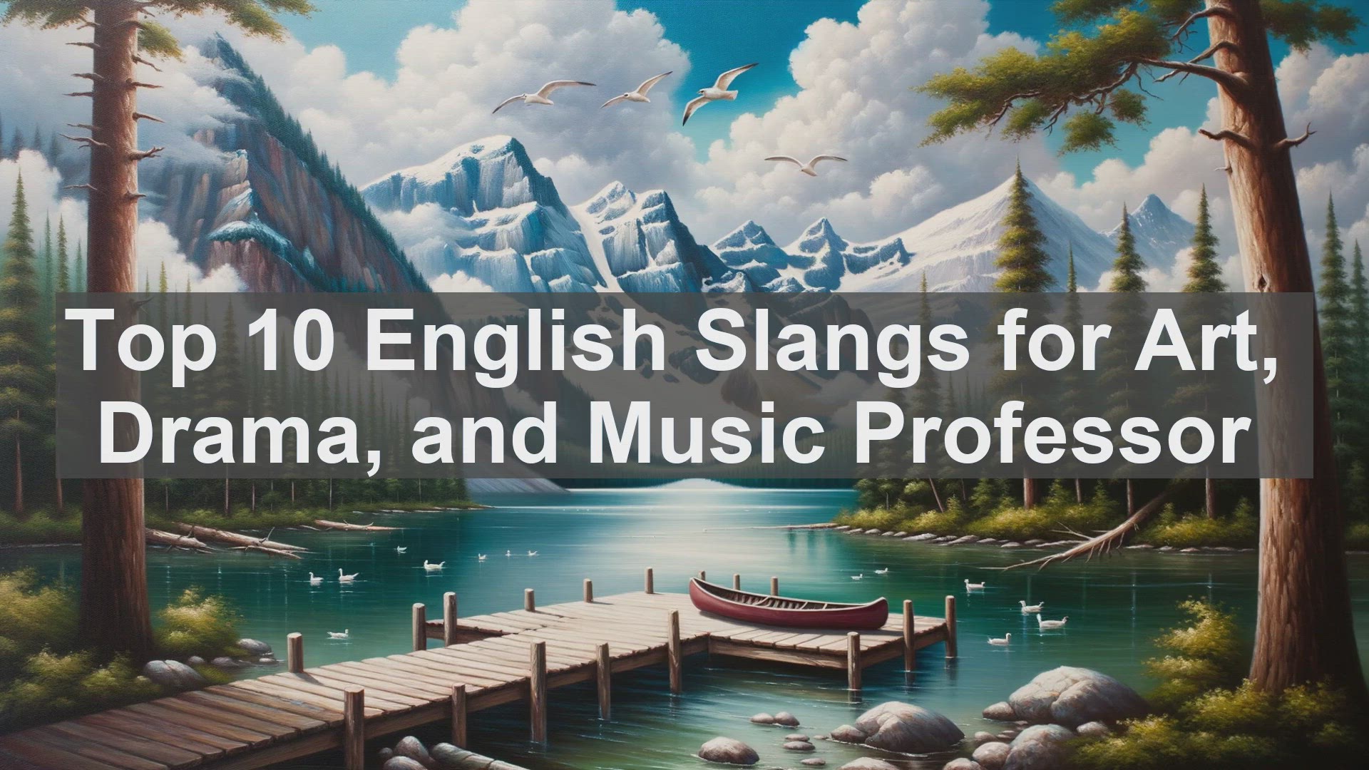 'Video thumbnail for Top 10 English Slangs for Art Drama and Music Professor'
