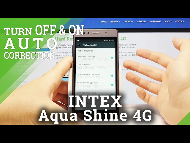 Video thumbnail for How to Find Correction Settings in INTEX Aqua Shine 4G - Enter Auto Correction Options