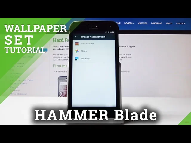 Video thumbnail for How to Change Wallpaper in HAMMER Blade - Set Up Home Screen